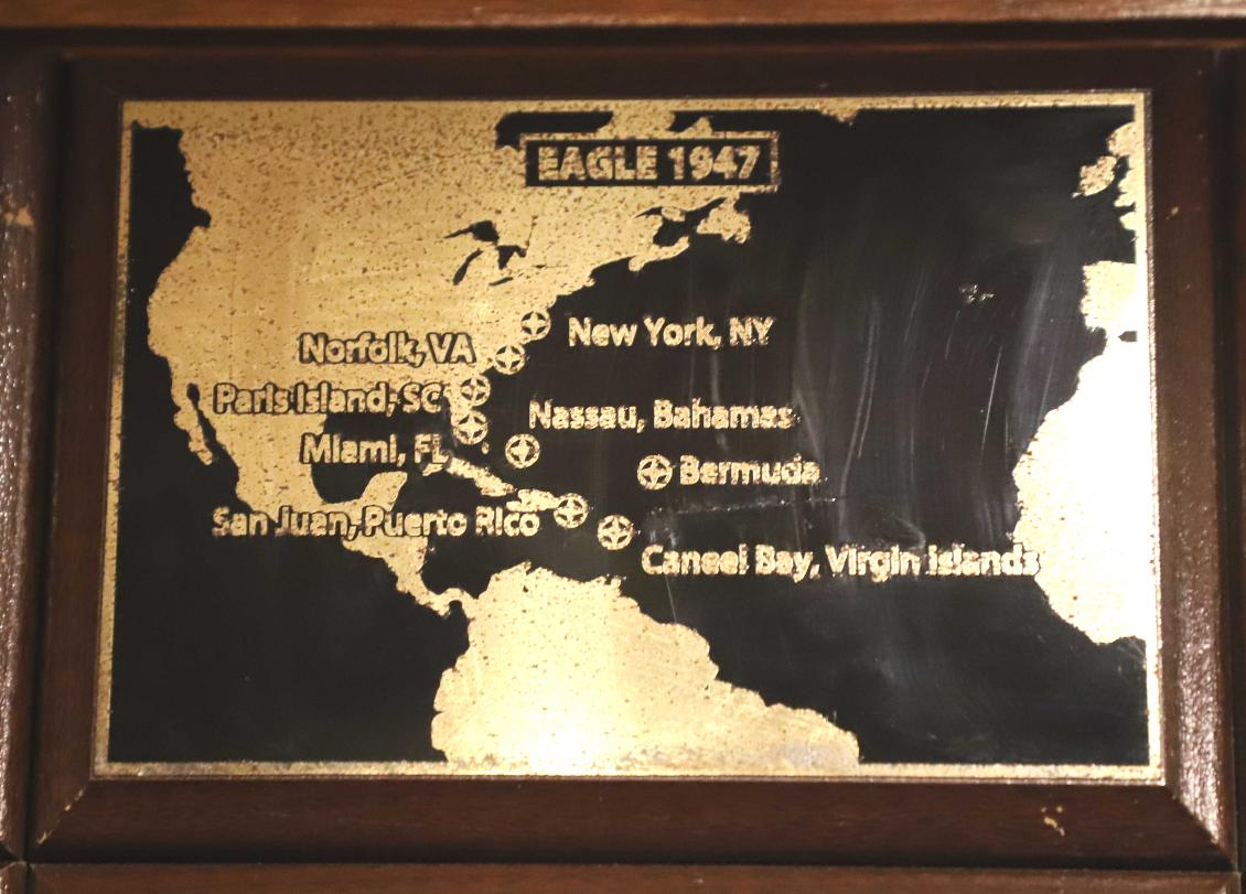 U.S> Coast Guard Barque Eagle - Voyage Plate 1947