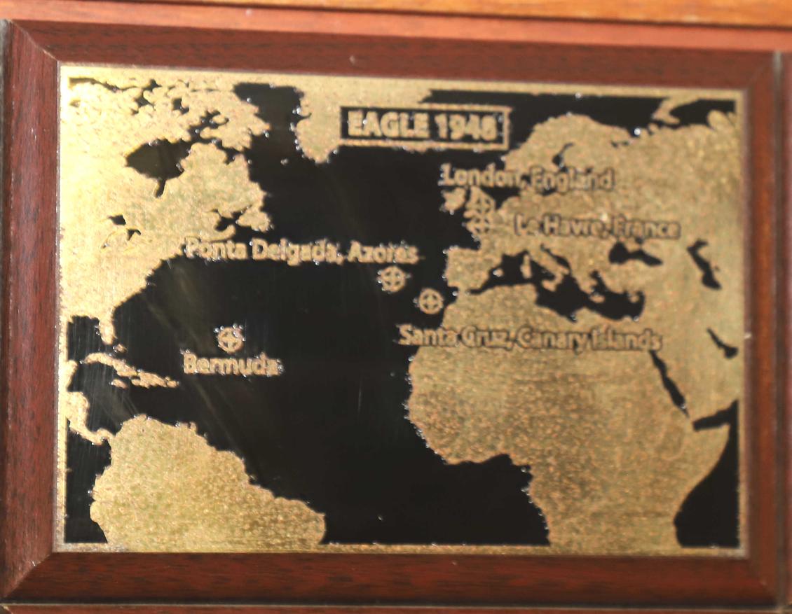 U.S> Coast Guard Barque Eagle - Voyage Plate 1948