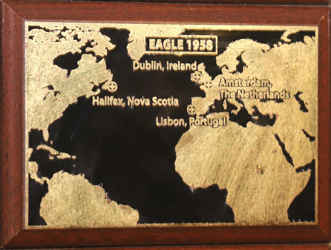 U.S> Coast Guard Barque Eagle - Voyage Plate 1958