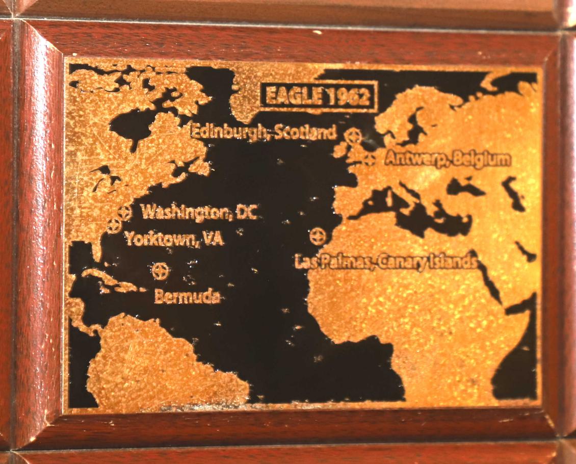 U.S> Coast Guard Barque Eagle - Voyage Plate 1962