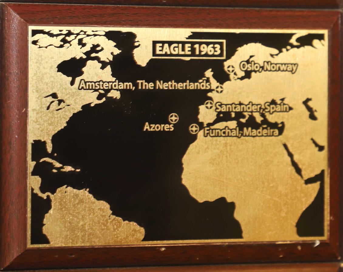 U.S> Coast Guard Barque Eagle - Voyage Plate 1963