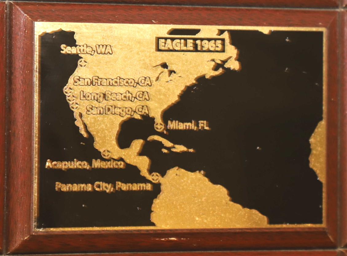 U.S> Coast Guard Barque Eagle - Voyage Plate 1965