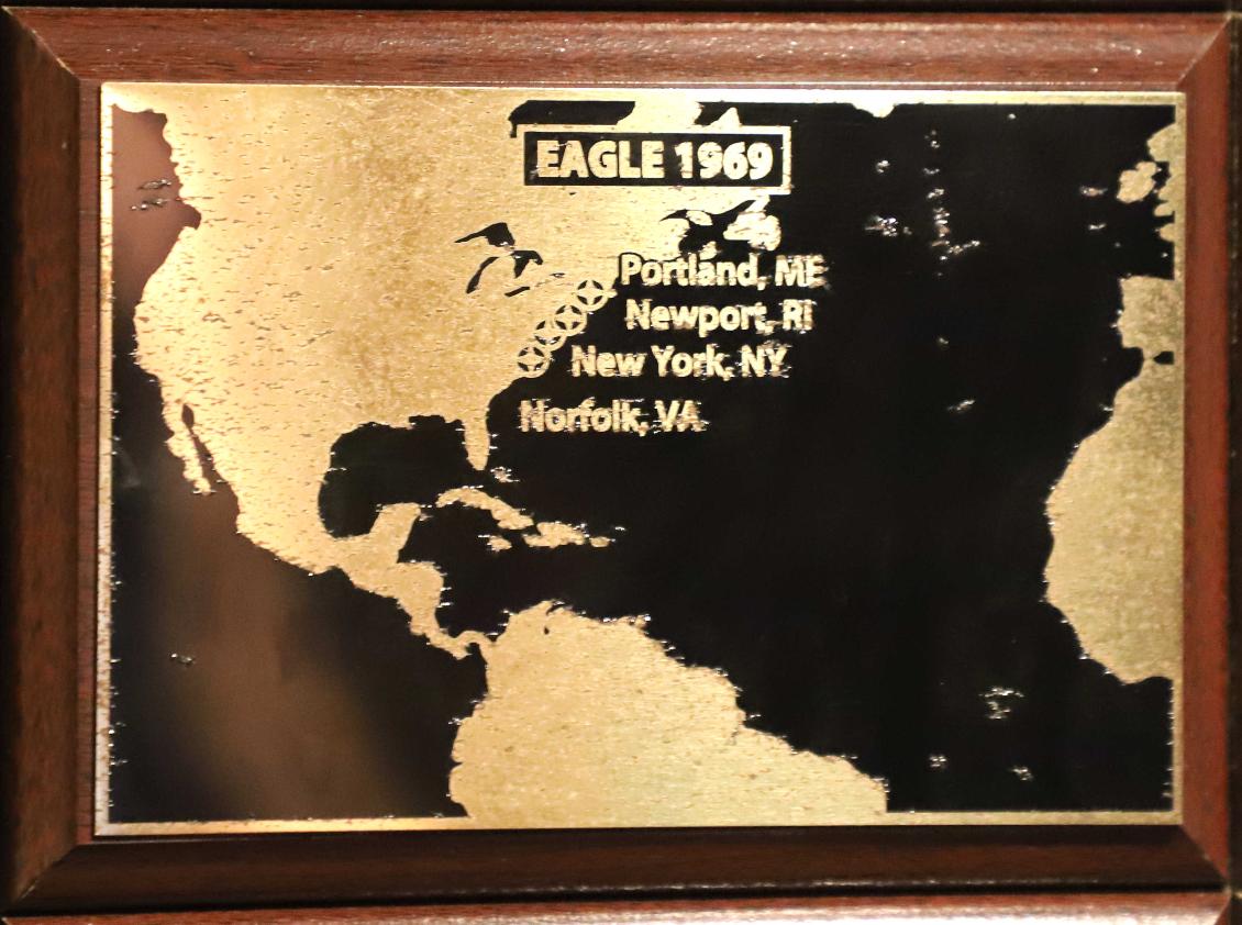 U.S> Coast Guard Barque Eagle - Voyage Plate 1969