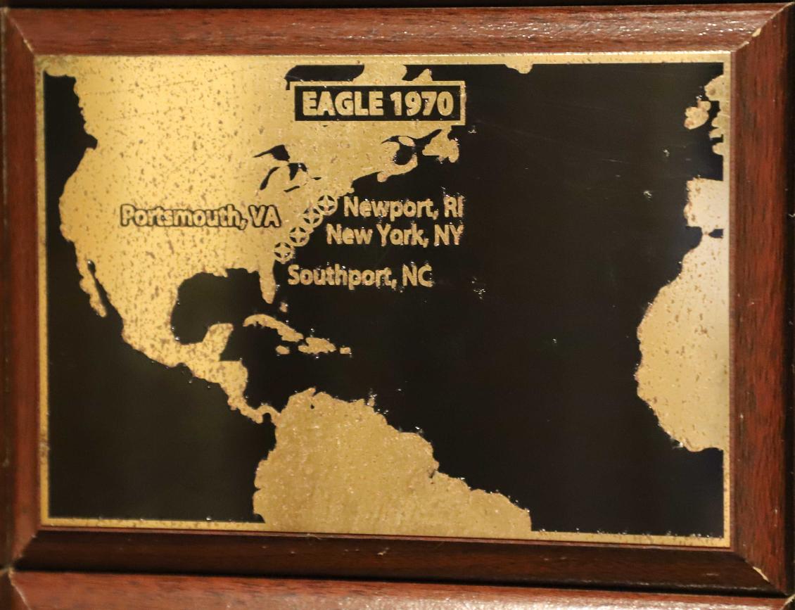U.S> Coast Guard Barque Eagle - Voyage Plate 1970