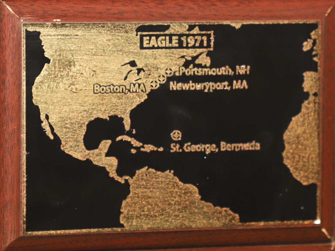 U.S> Coast Guard Barque Eagle - Voyage Plate 1971