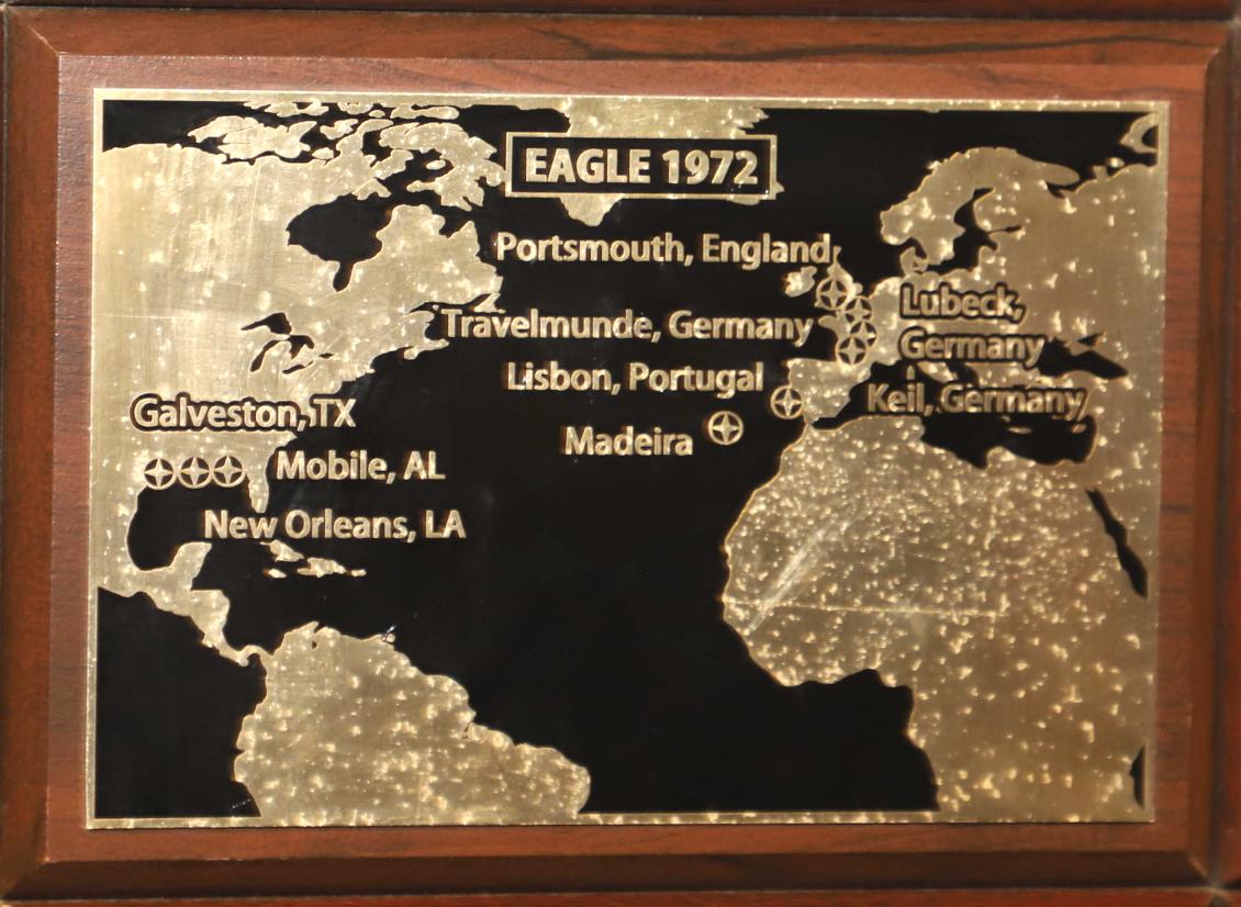 U.S> Coast Guard Barque Eagle - Voyage Plate 1972