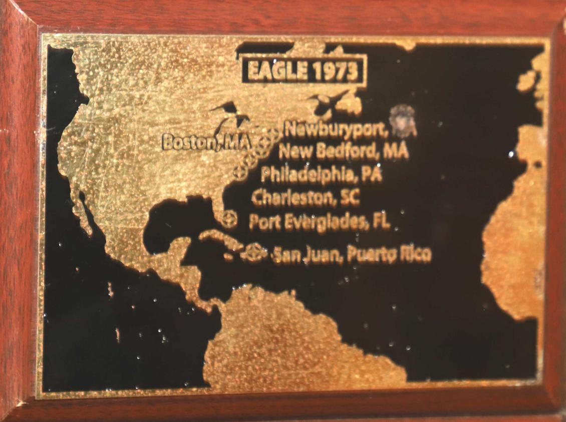 U.S> Coast Guard Barque Eagle - Voyage Plate 1973