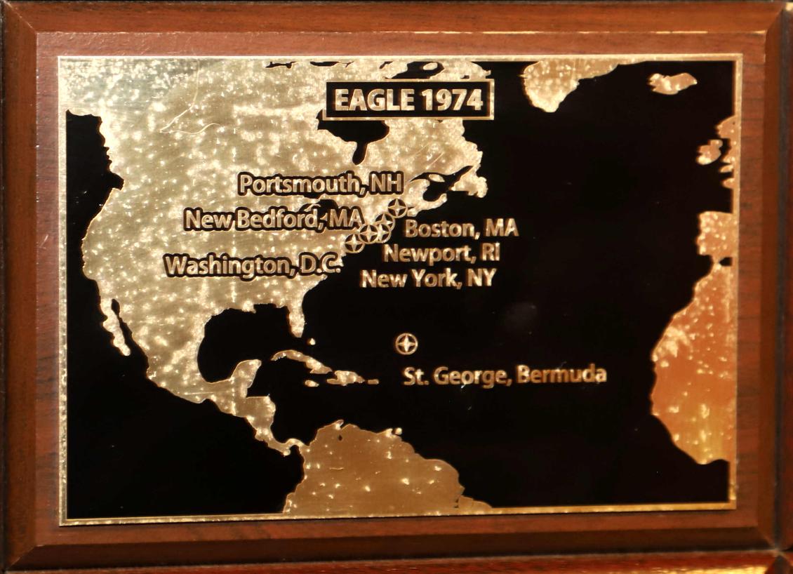 U.S> Coast Guard Barque Eagle - Voyage Plate 1974