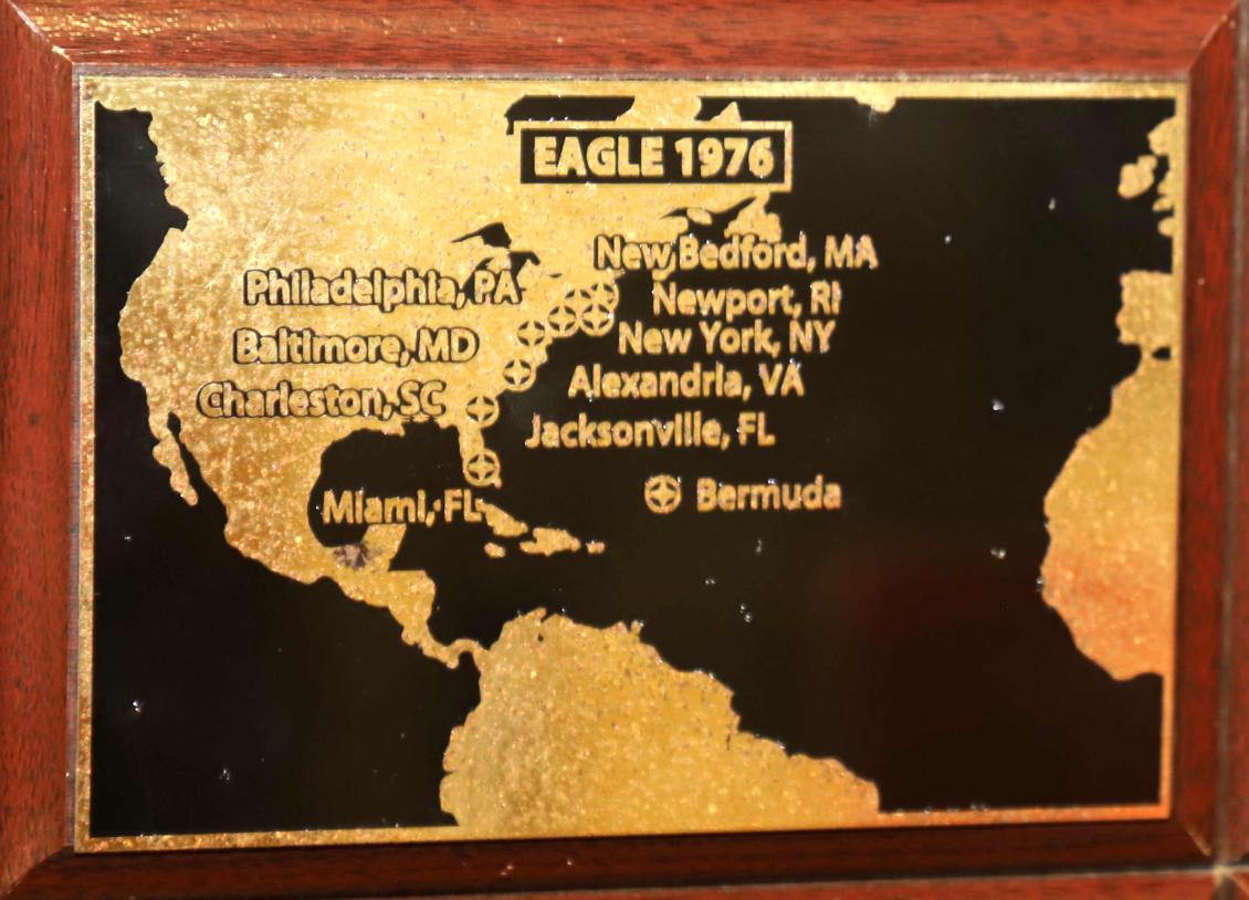U.S> Coast Guard Barque Eagle - Voyage Plate 1976