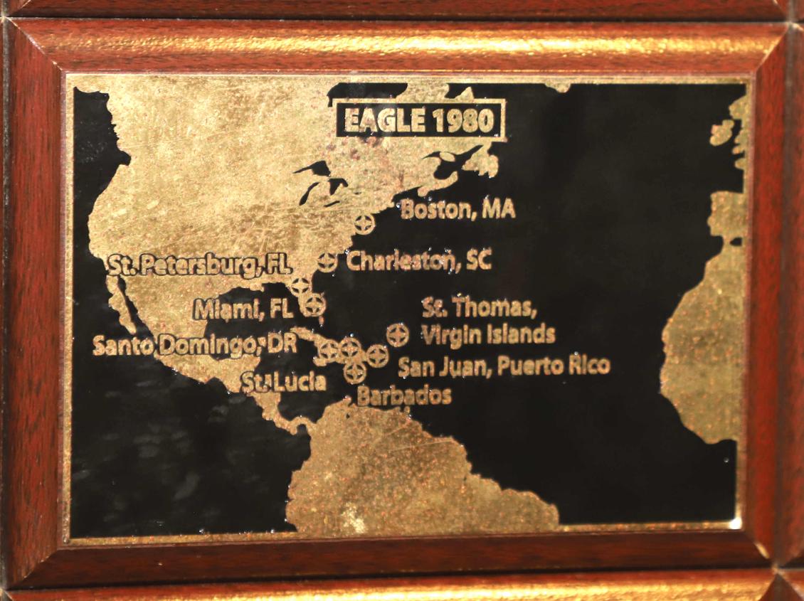 U.S> Coast Guard Barque Eagle - Voyage Plate 1980