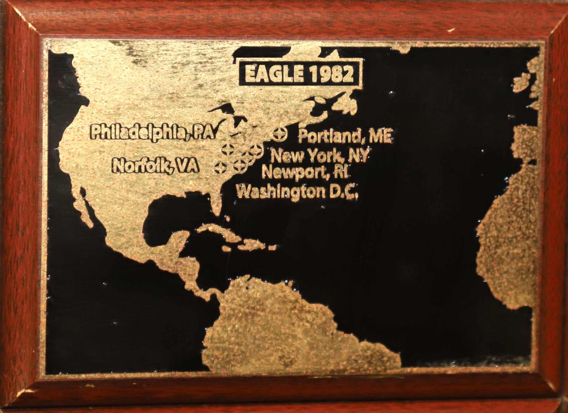U.S. Coast Guard Barque Eagle - Voyage Plate 1982
