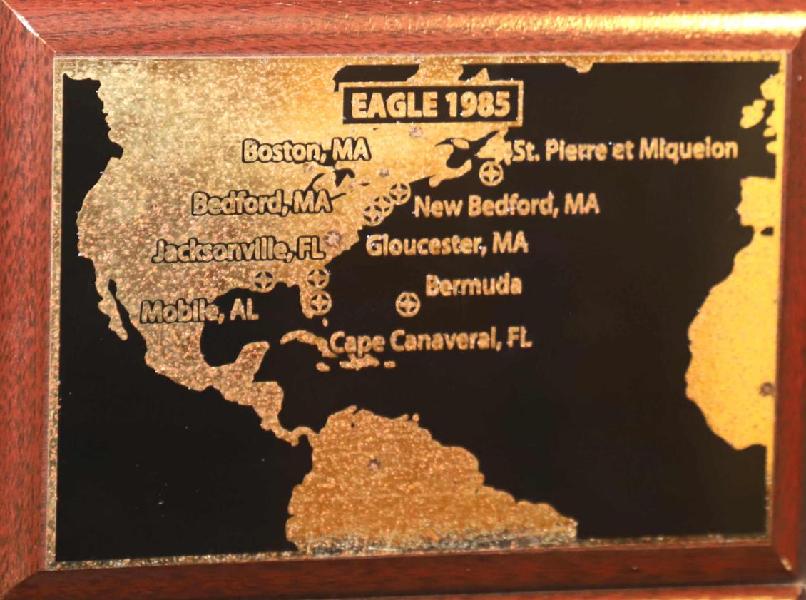 U.S. Coast Guard Barque Eagle - Voyage Plate 1985