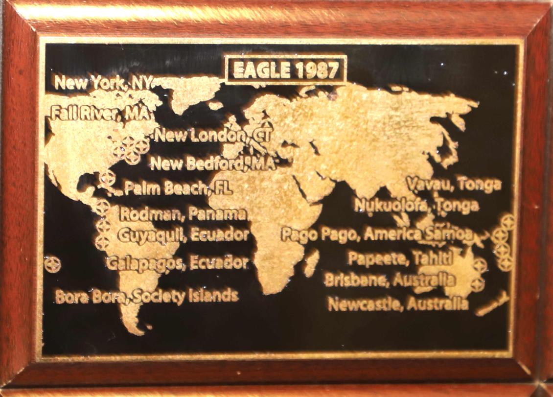 U.S. Coast Guard Barque Eagle - Voyage Plate 1987