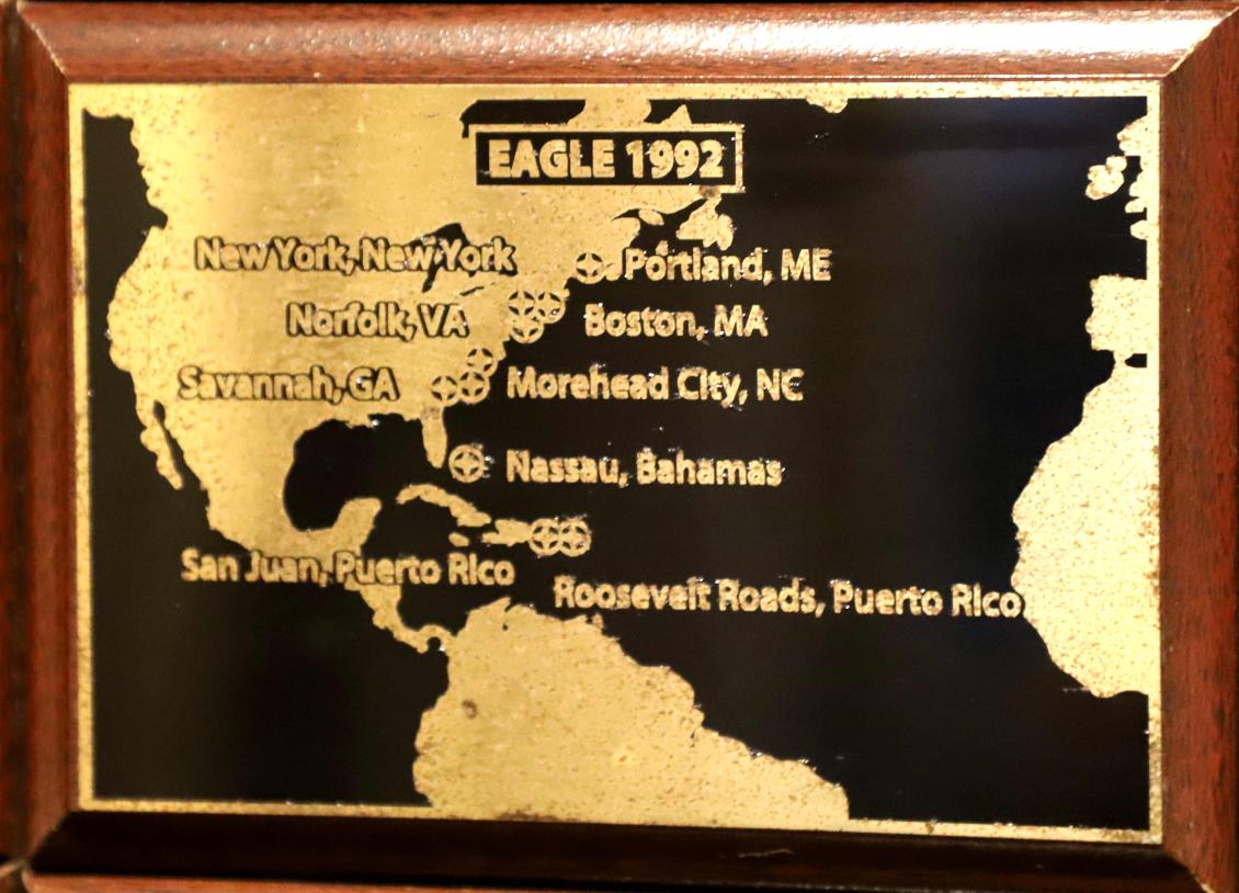 U.S. Coast Guard Barque Eagle - Voyage Plate 1991