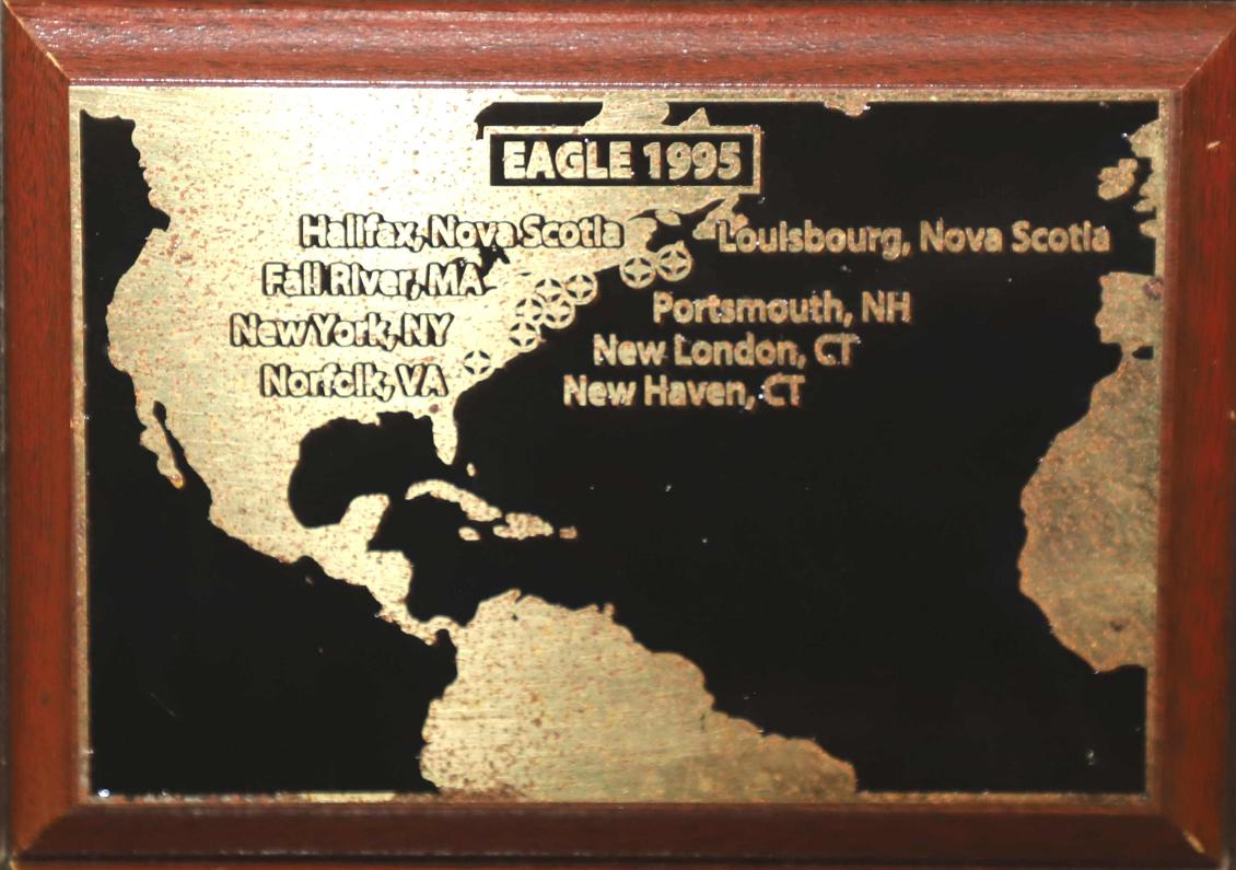 U.S. Coast Guard Barque Eagle - Voyage Plate 1995
