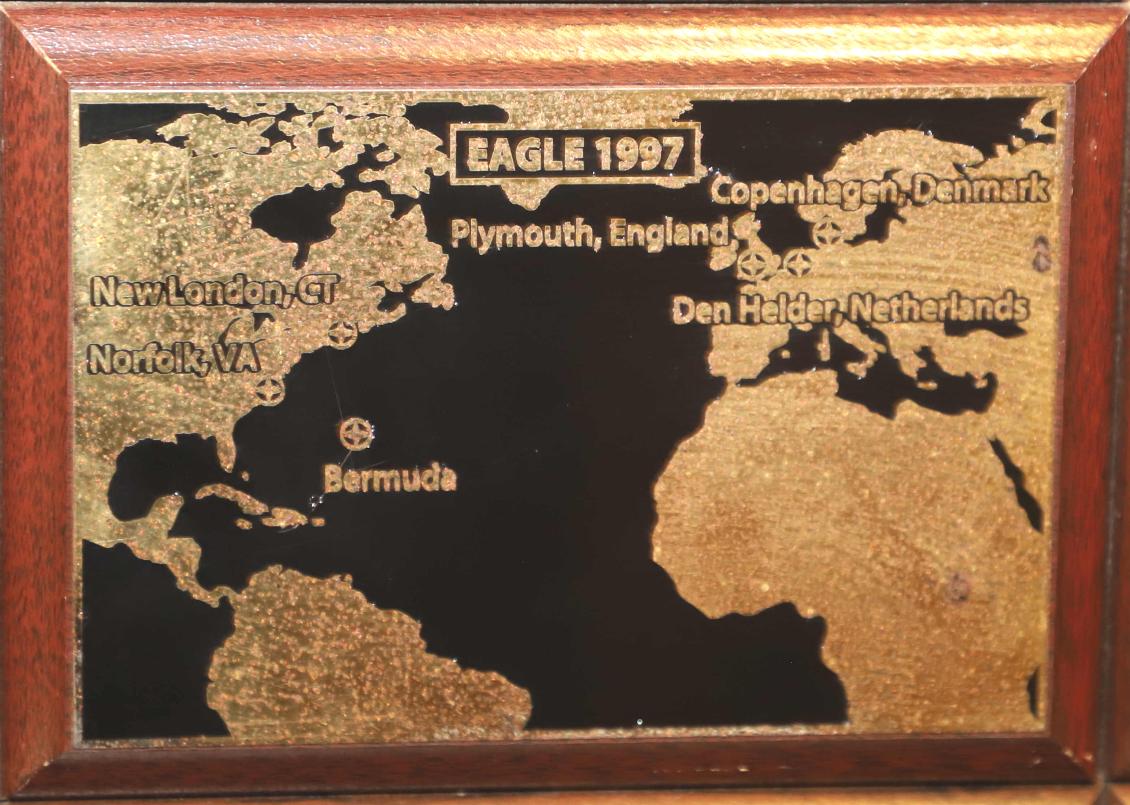 U.S. Coast Guard Barque Eagle - Voyage Plate 1997