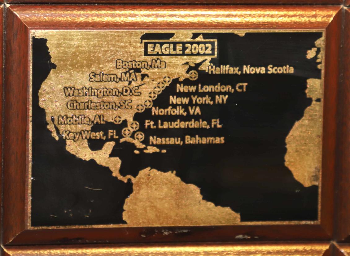 U.S. Coast Guard Barque Eagle - Voyage Plate 2002