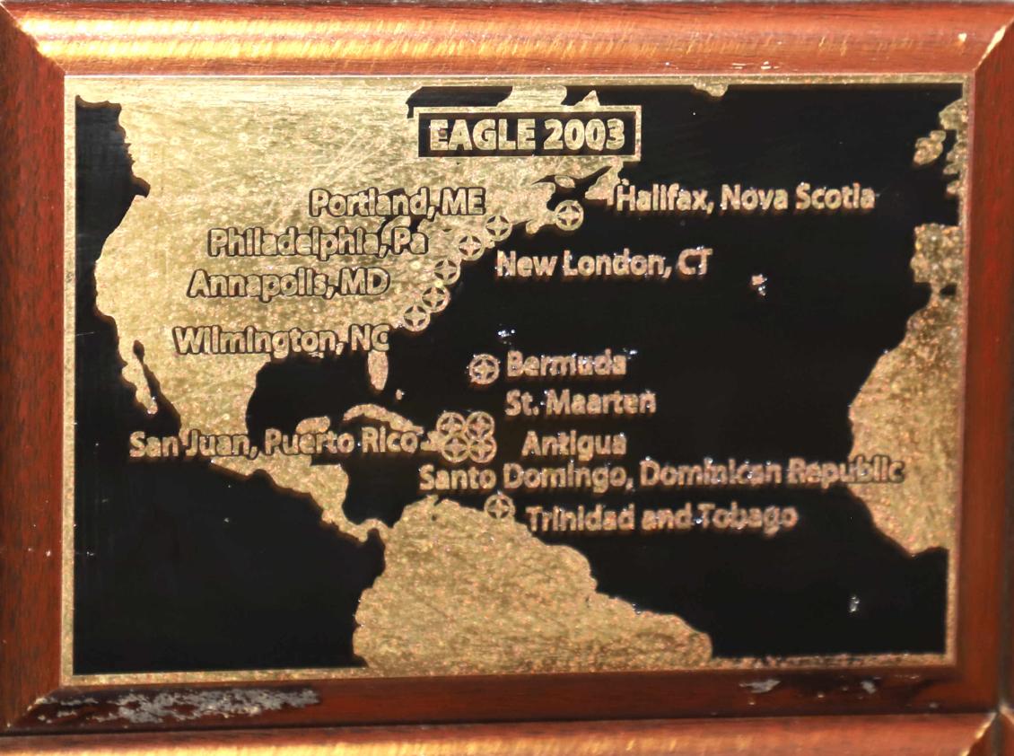 U.S. Coast Guard Barque Eagle - Voyage Plate 2003