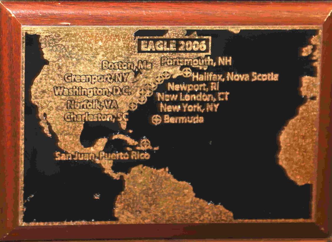 U.S. Coast Guard Barque Eagle - Voyage Plate 2006