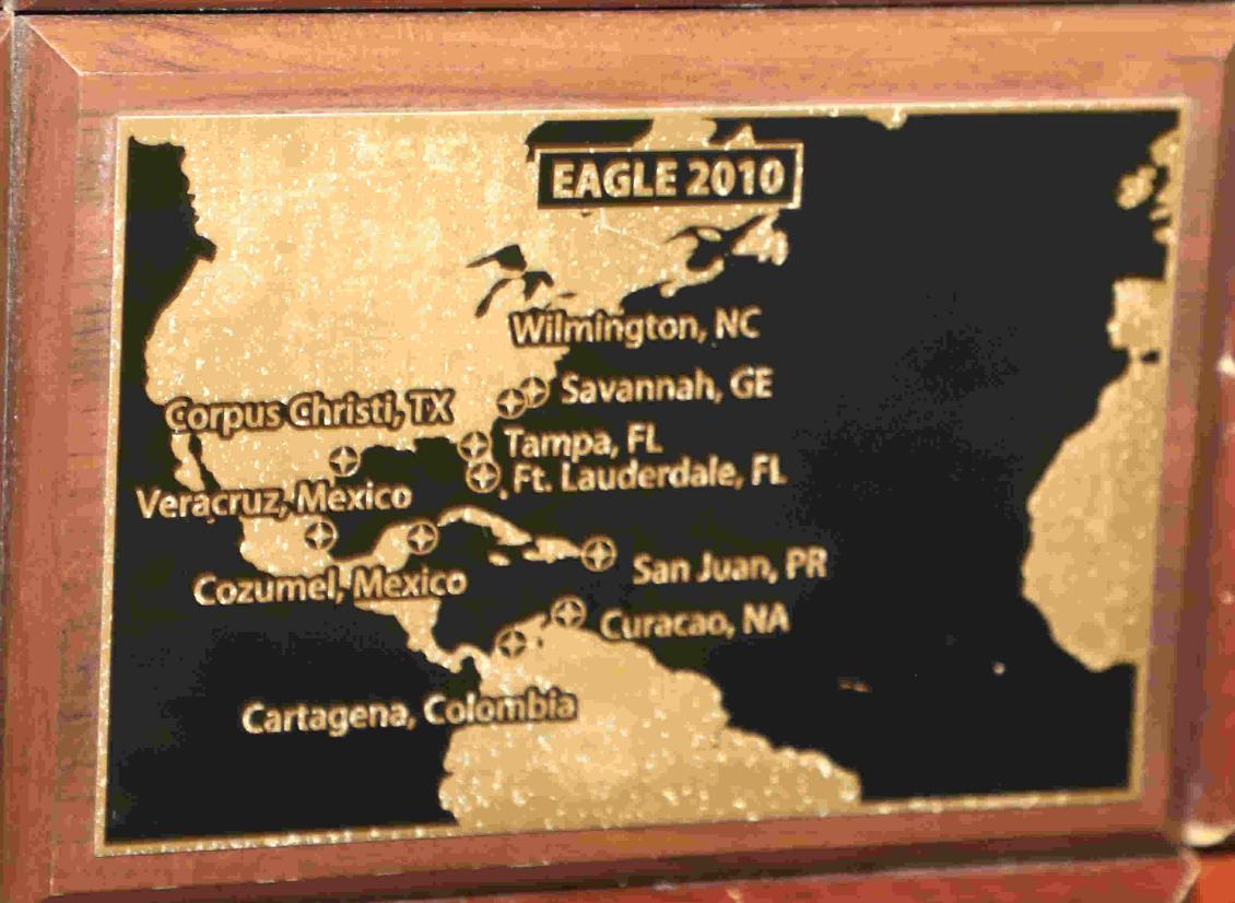 U.S. Coast Guard Barque Eagle - Voyage Plate 2010