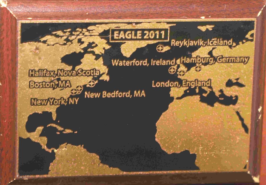 U.S. Coast Guard Barque Eagle - Voyage Plate 2011