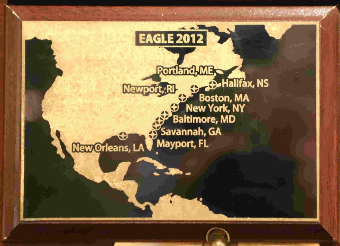 U.S. Coast Guard Barque Eagle - Voyage Plate 2012