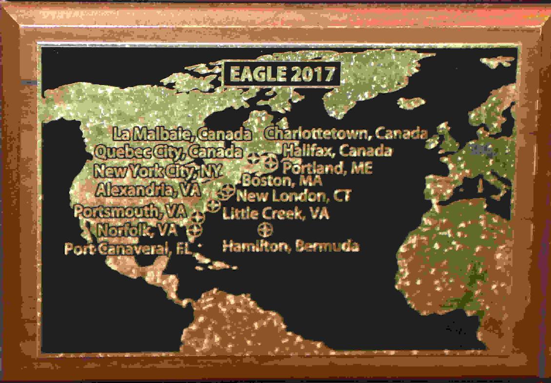 U.S. Coast Guard Barque Eagle - Voyage Plate 2017