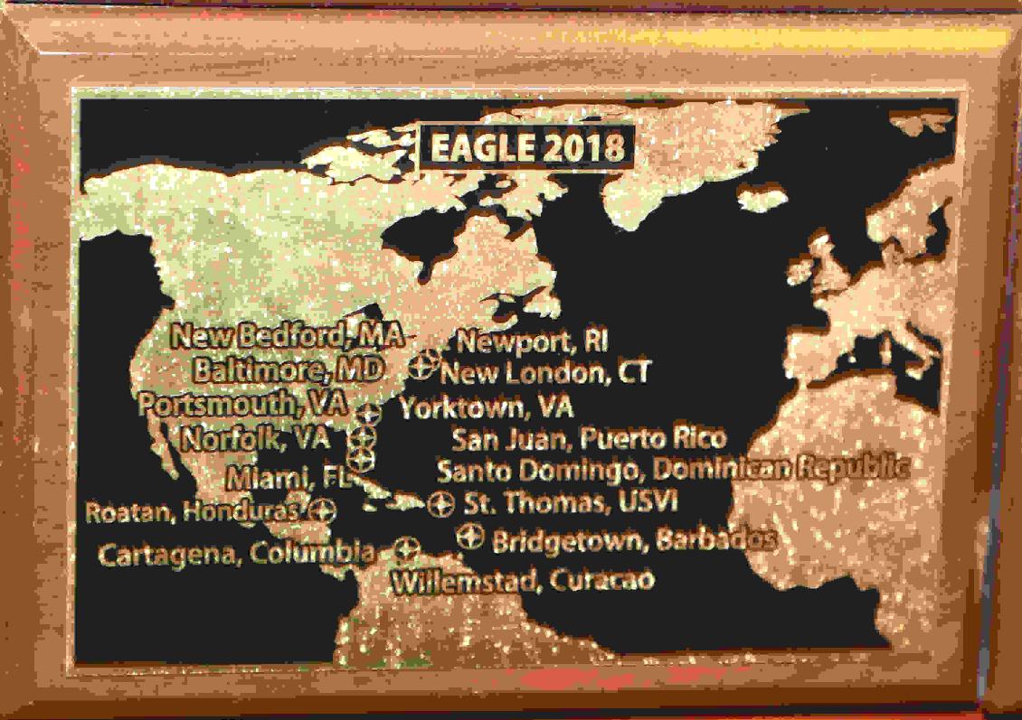 U.S. Coast Guard Barque Eagle - Voyage Plate 2018