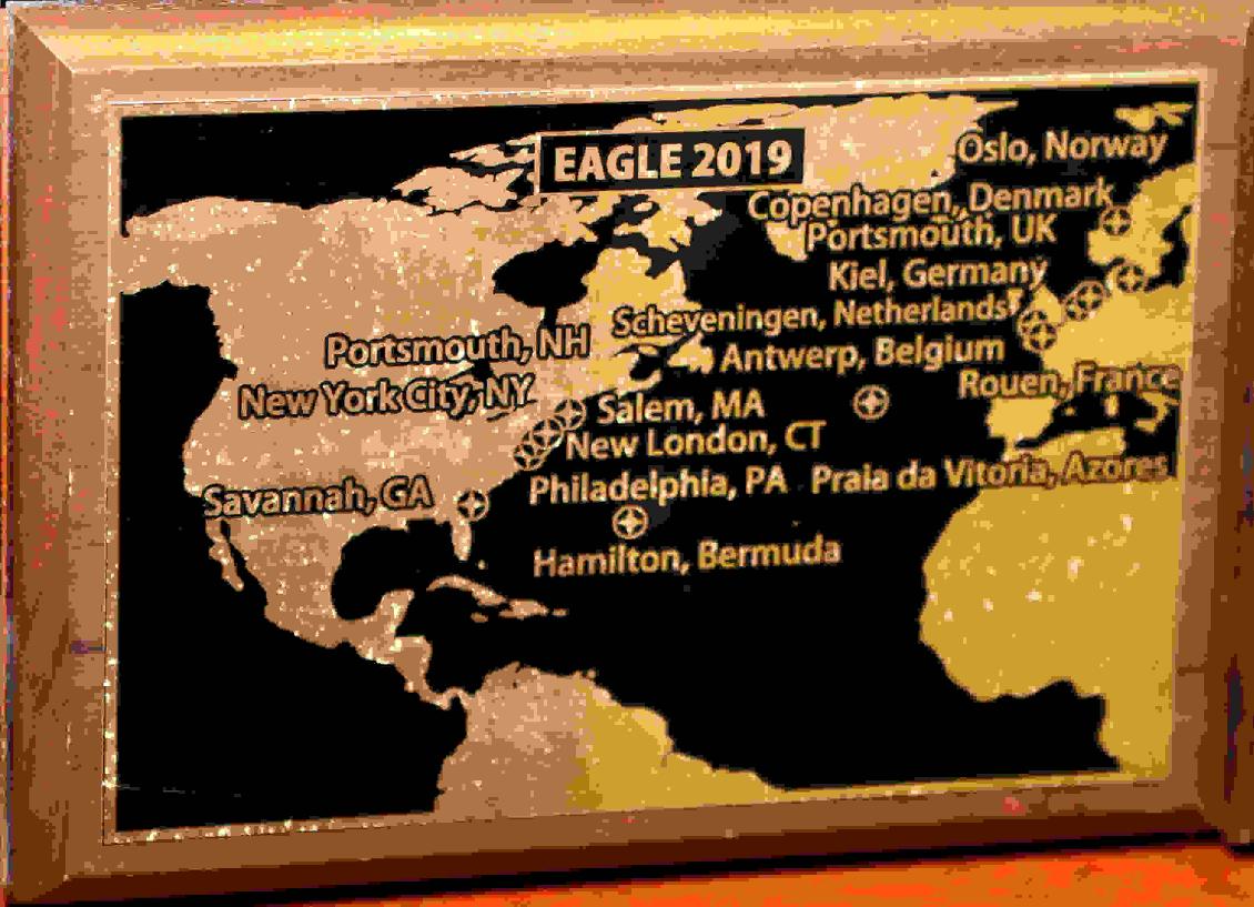 U.S. Coast Guard Barque Eagle - Voyage Plate 2019
