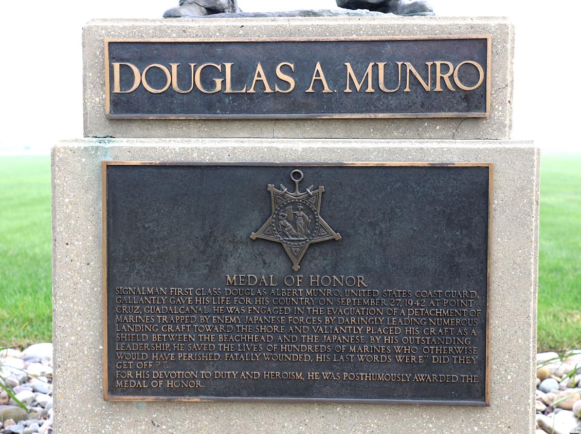 Cape May Coast Guard Training Center - Signalman First Class - Douglas A. Munro Memorial