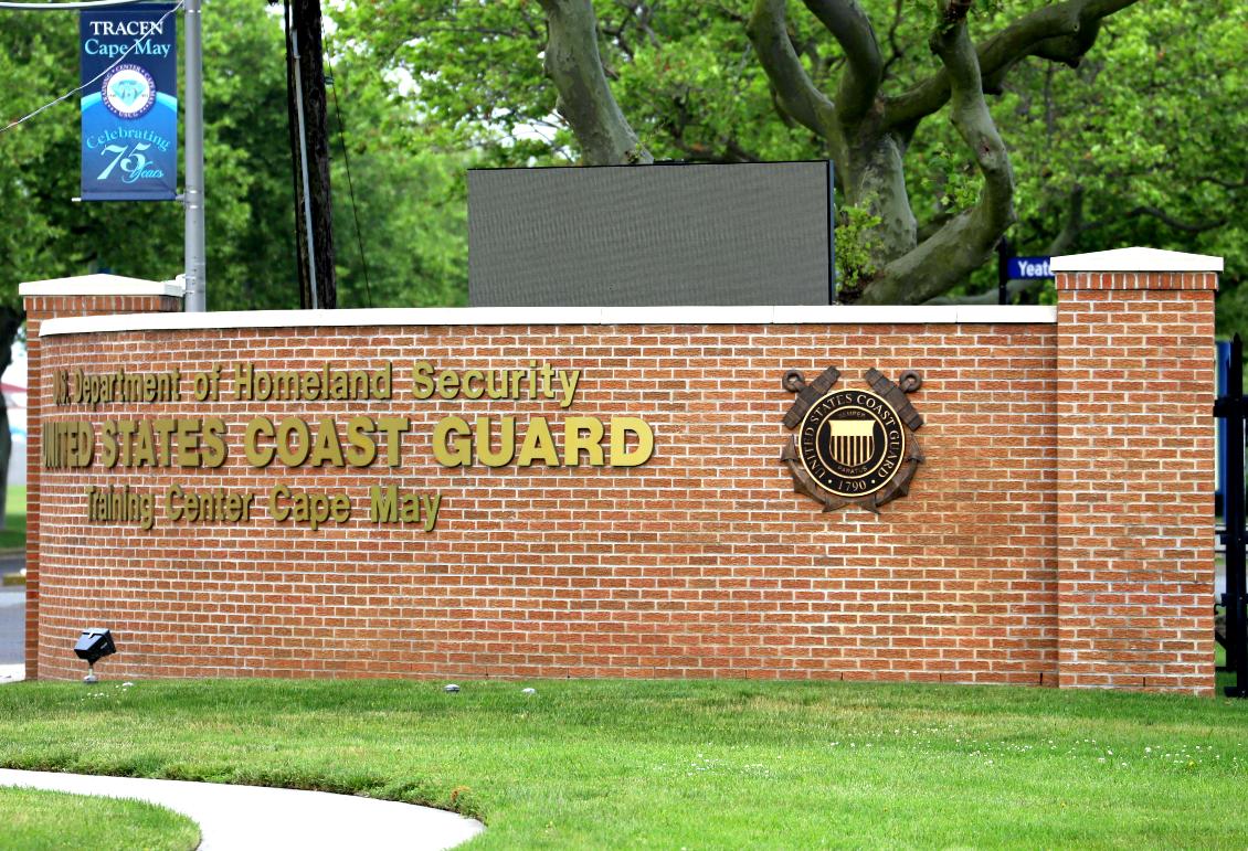 Cape May New Jersey Coast Guard Training Center Main Gate