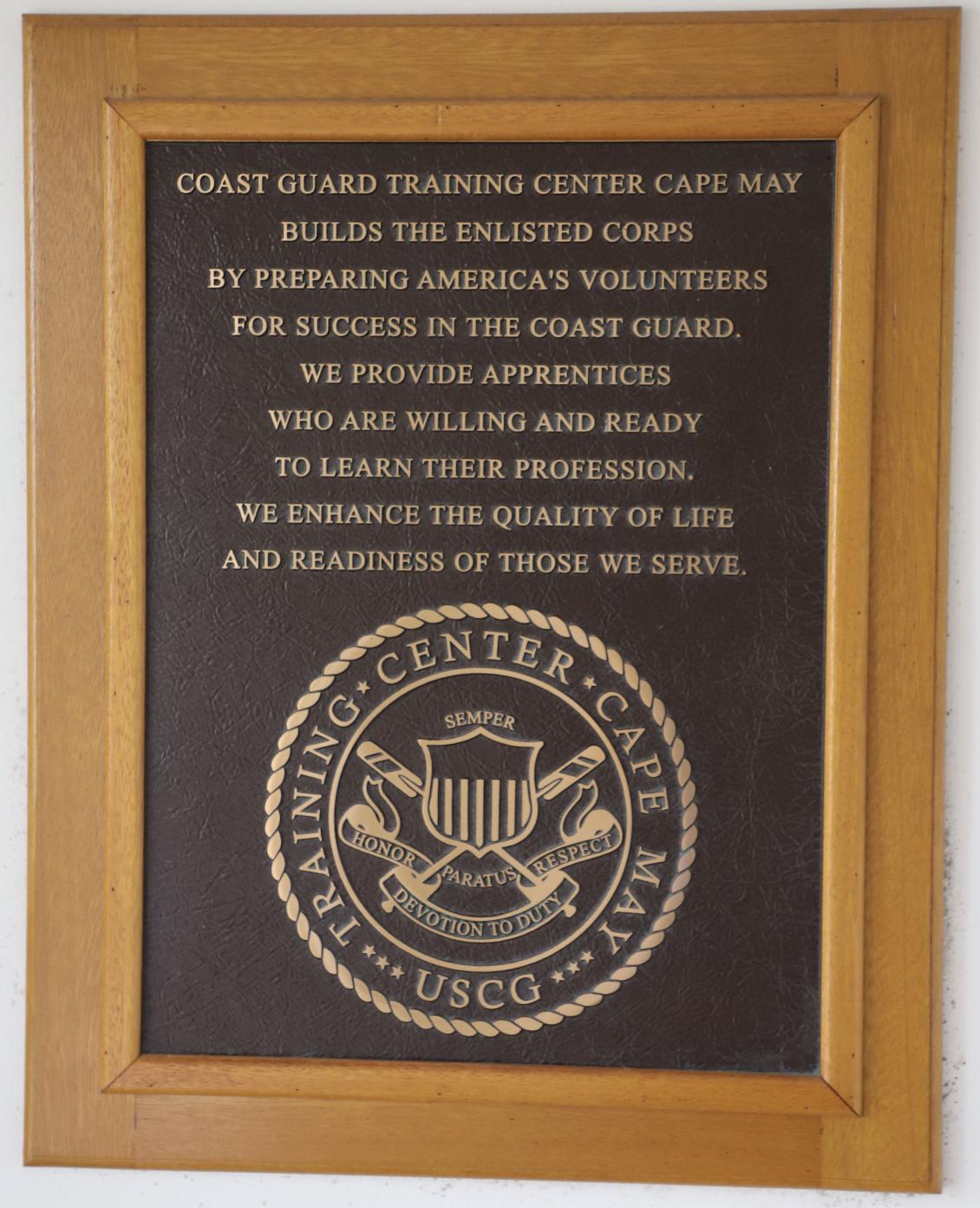 Cape May New Jersey Coast Guard Training Center Mission Statement