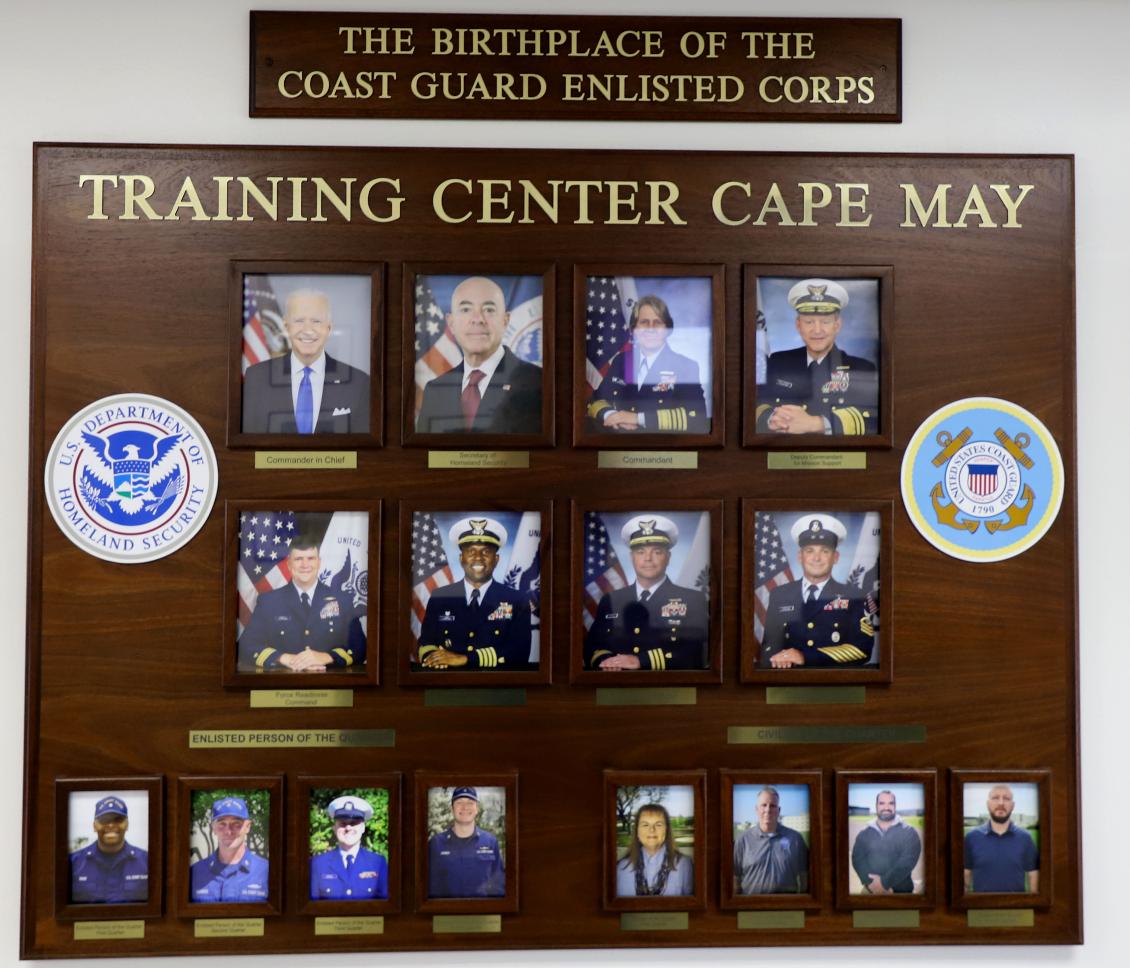 Cape May New Jersey Coast Guard Training Center - Command Plaque