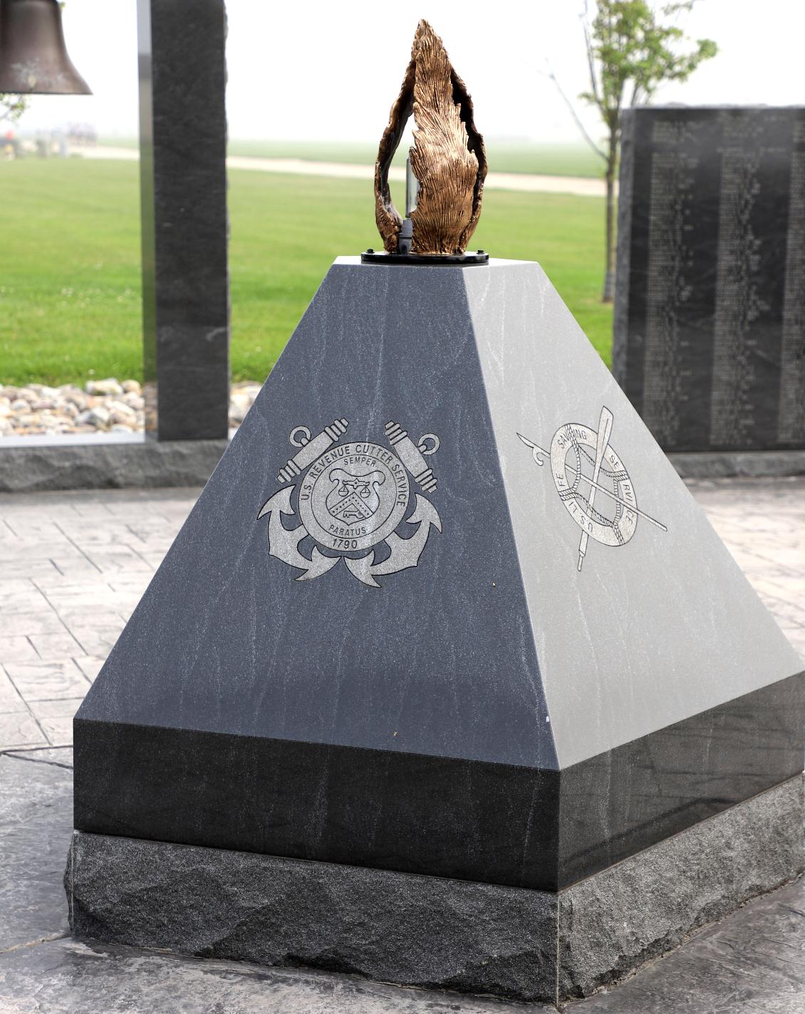 Cape May Training Center - Eternal Flame Coast Guard Services Monument