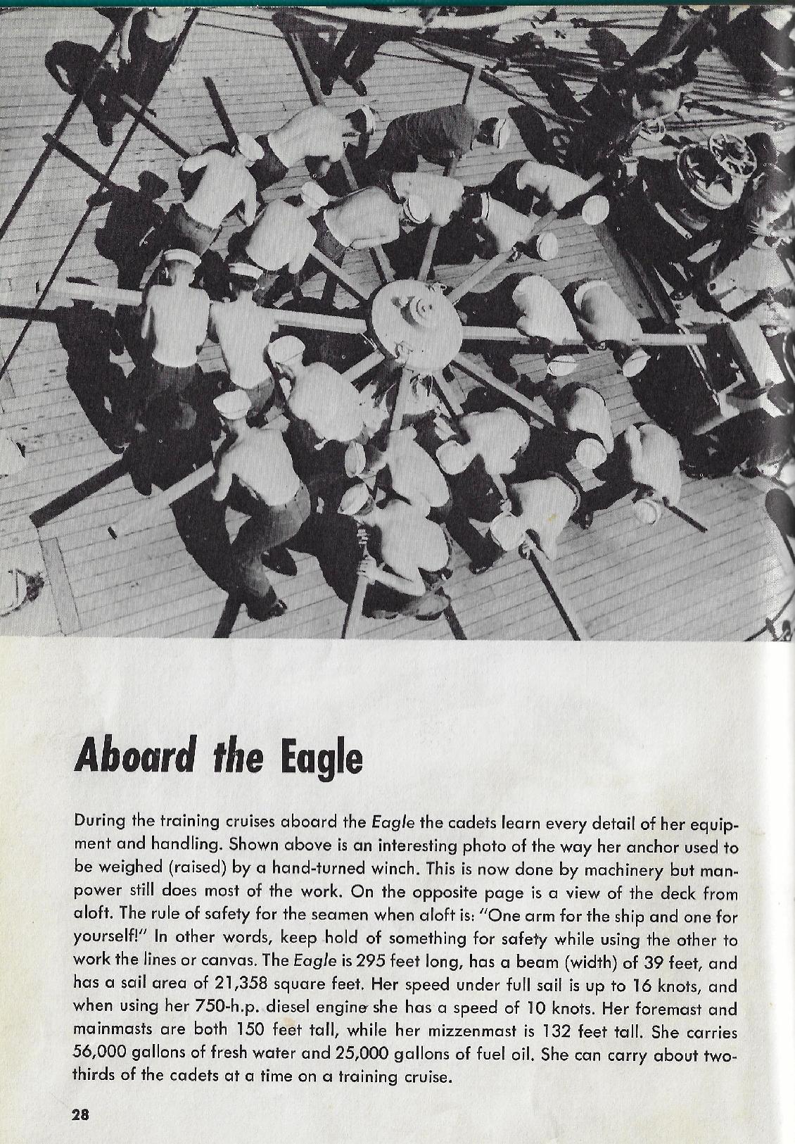 Coast Guard Eagle - Raising Anchor 1965