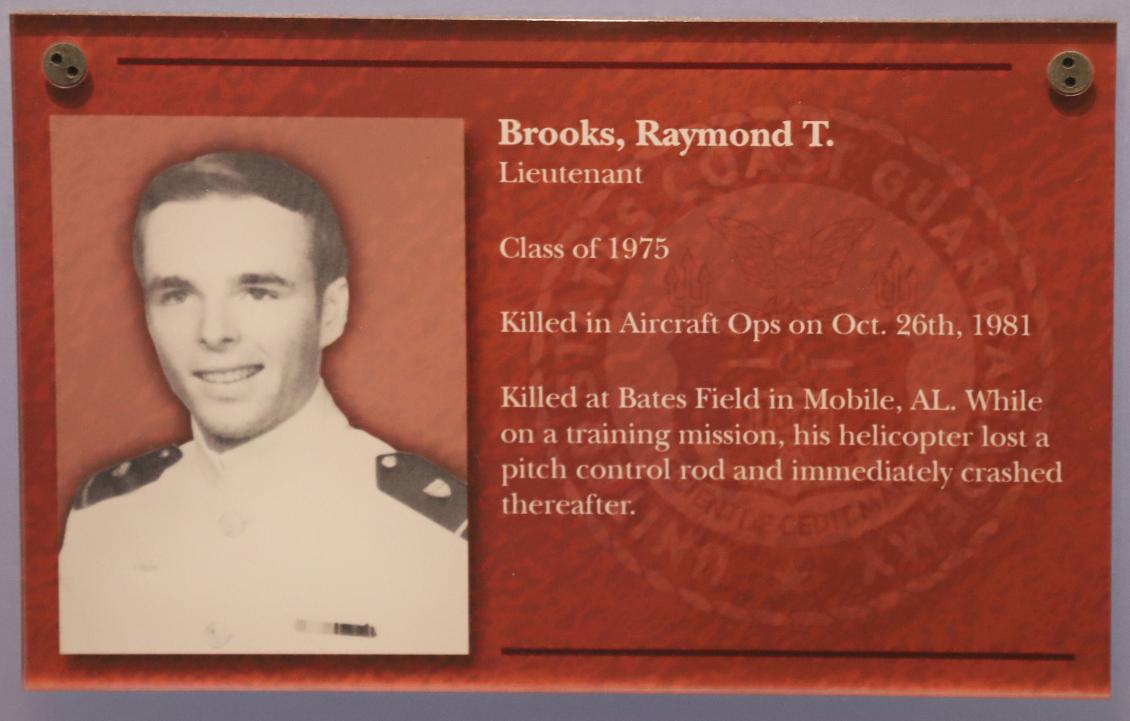 USCG Academy Graduate Raymond T Brooks Class of 1975 KIA 1981