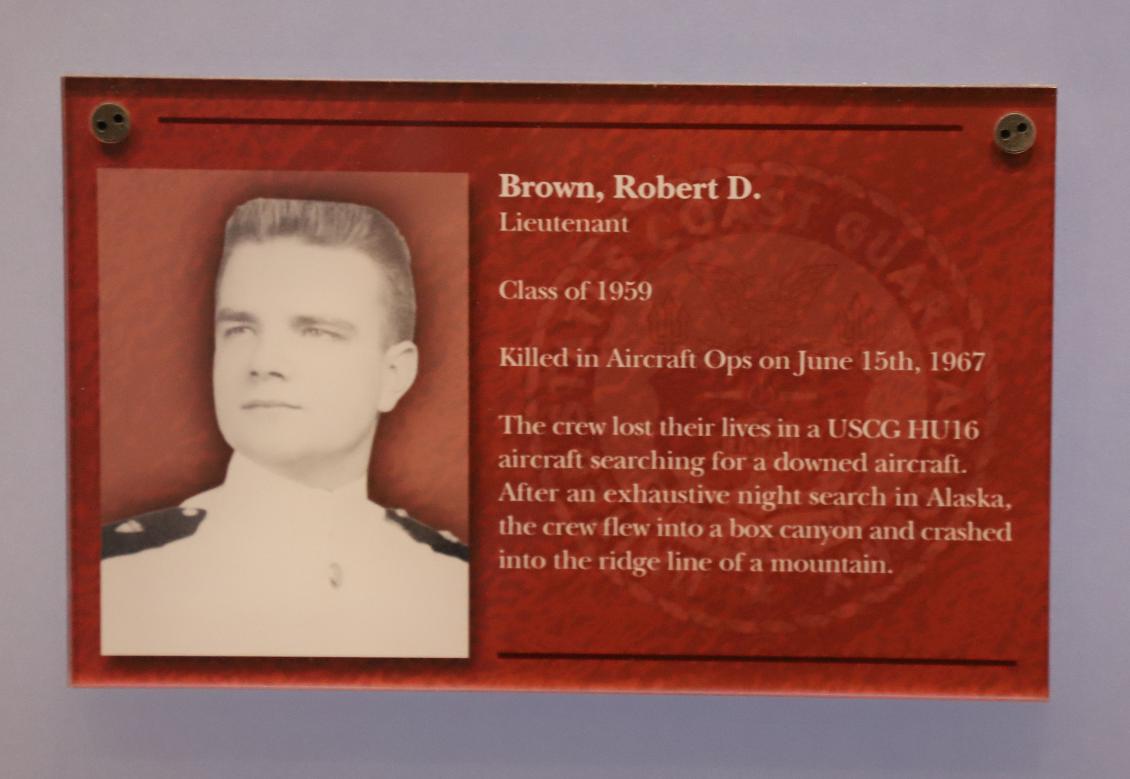 Robert Brown Class of 1959 Casualty Coast Guard Academy