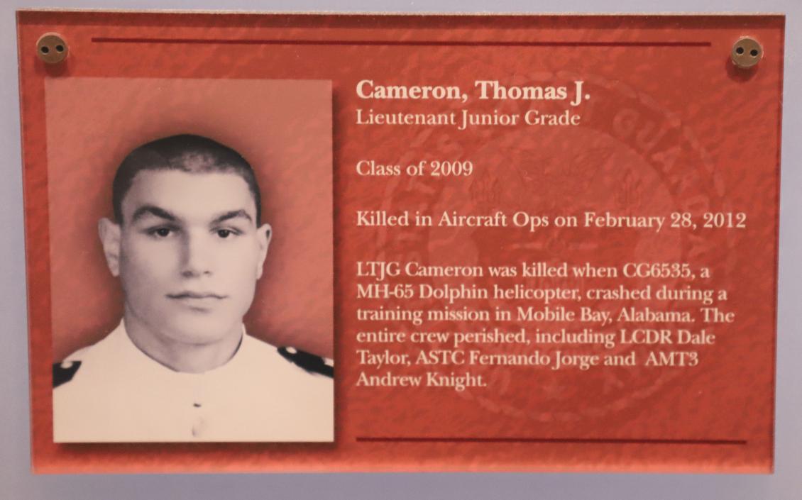 USCG Academy Graduate Thomas J Cameron Class of 2009 KIA 2012