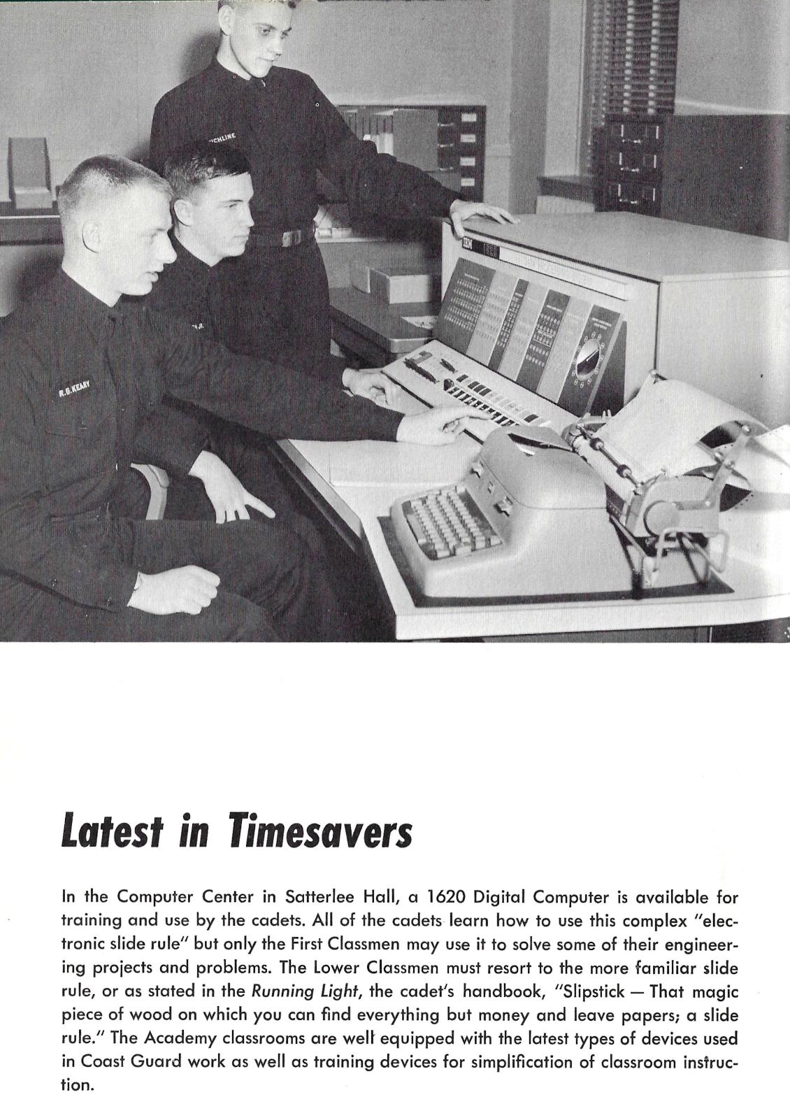 Coast Guard Academy Computers - 1965 - C.B. Colby
