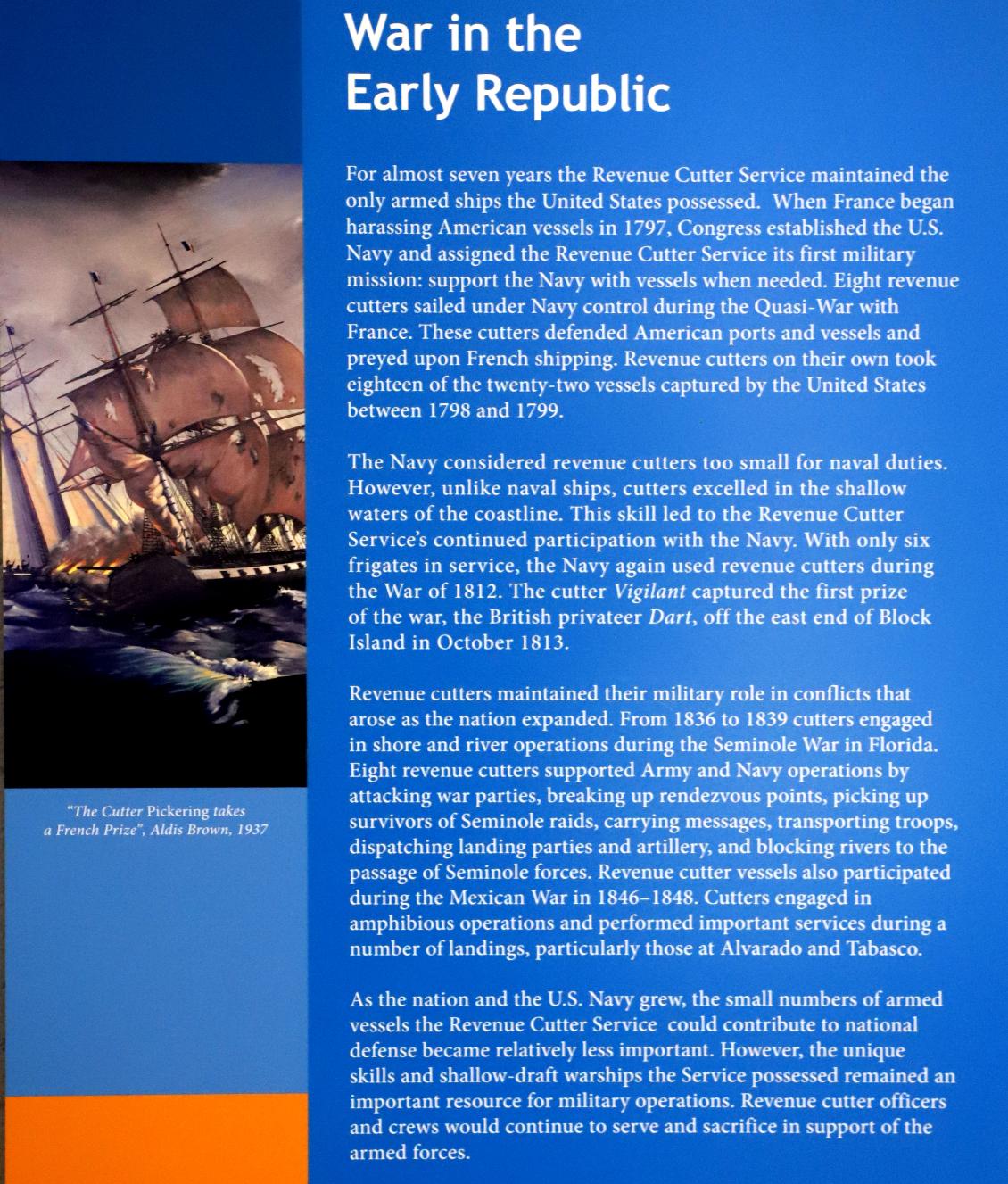 US Coast Guard Academy Museum - War in the Early Republic