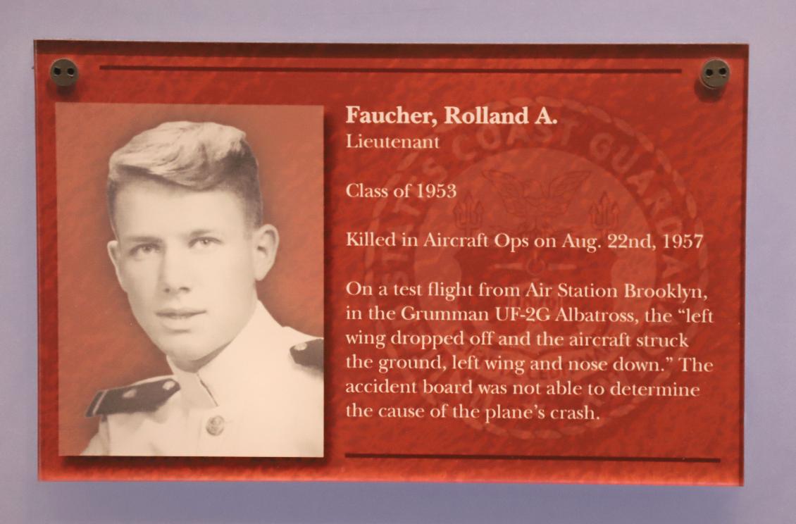 Rolland Faucher Class of 1953 Casualty Coast Guard Academy