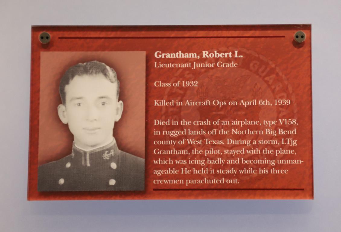 Robert L Grantham Class of 1932 Casualty Coast Guard Academy