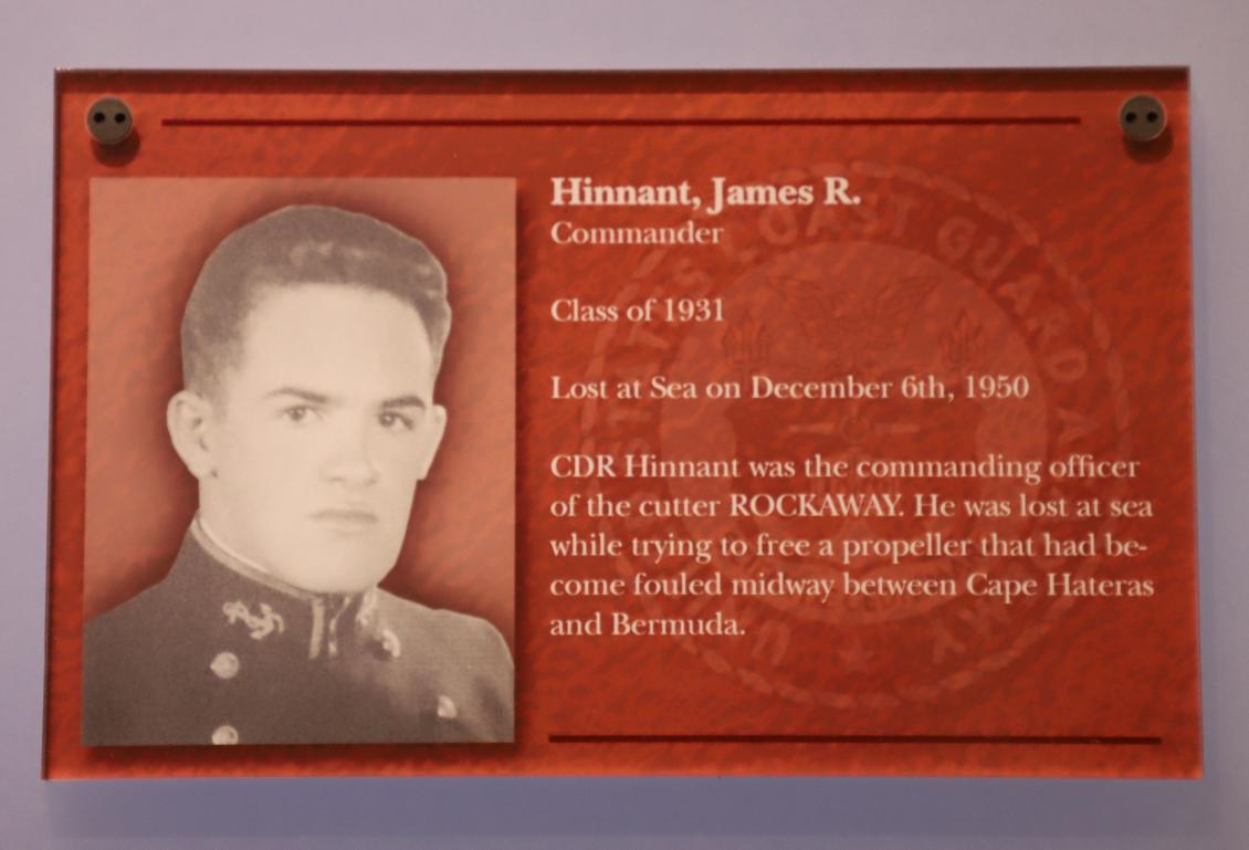 James R Hinnant Class of 1931 Casualrt Coast Guard Academy