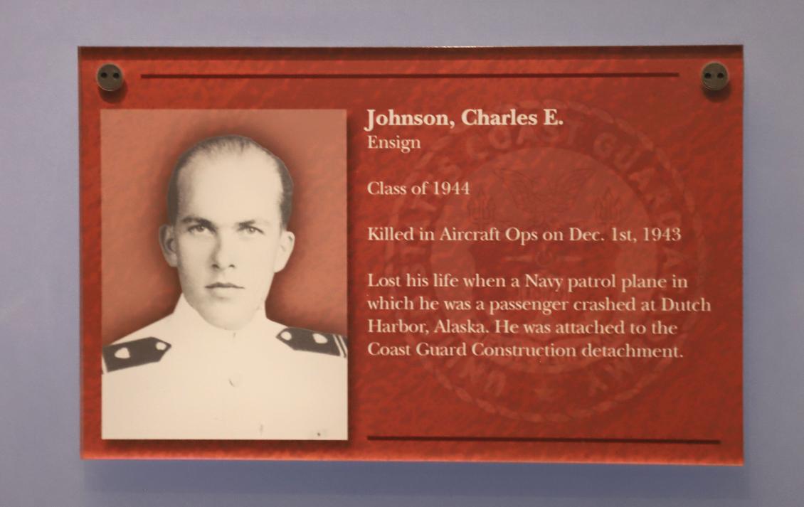 Charles E Johnson Class of 1944 Casualty Coast Guard Academy