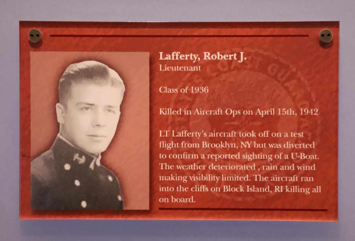 Robert J Lafferty Class of 1936 Casualty Coast Guard Academy