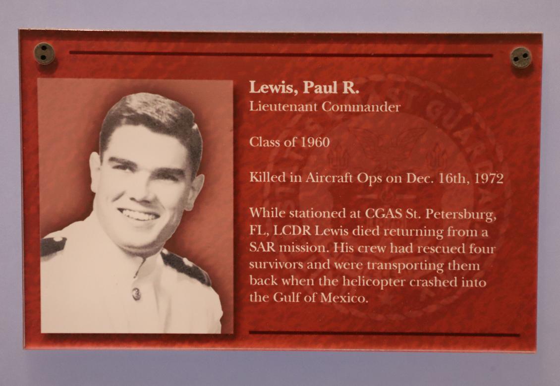 Paul Lewis Class of 1960 Casualty Coast Guard Academy