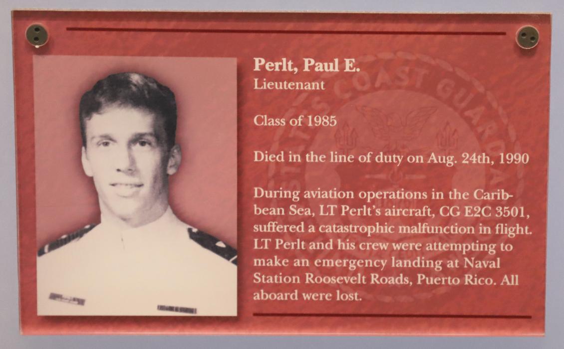 USCG Academy Graduate Paul E Perlt Class of 1985 KIA 1990