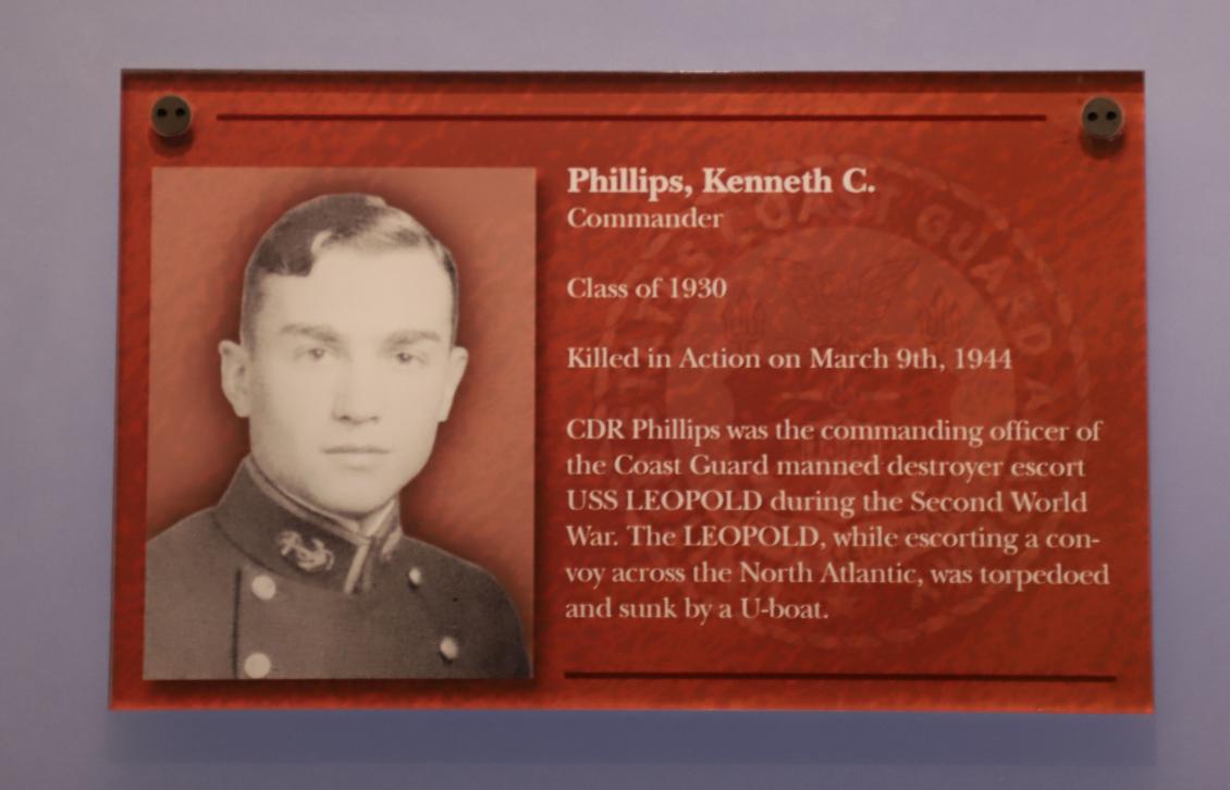 Cpmmander Kenneth C Phillips Leopold Casualty Coast Guard Academy