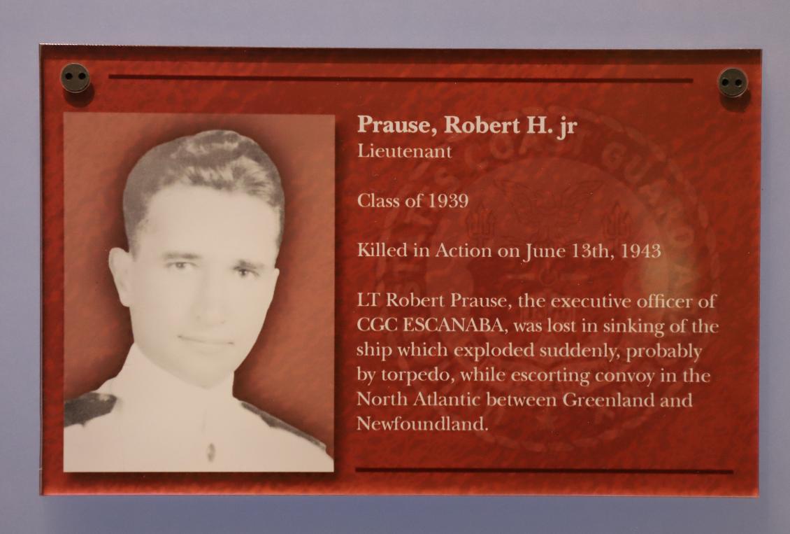 Robert H Prause Jr Escanaba Casualty Coast Guard Academy