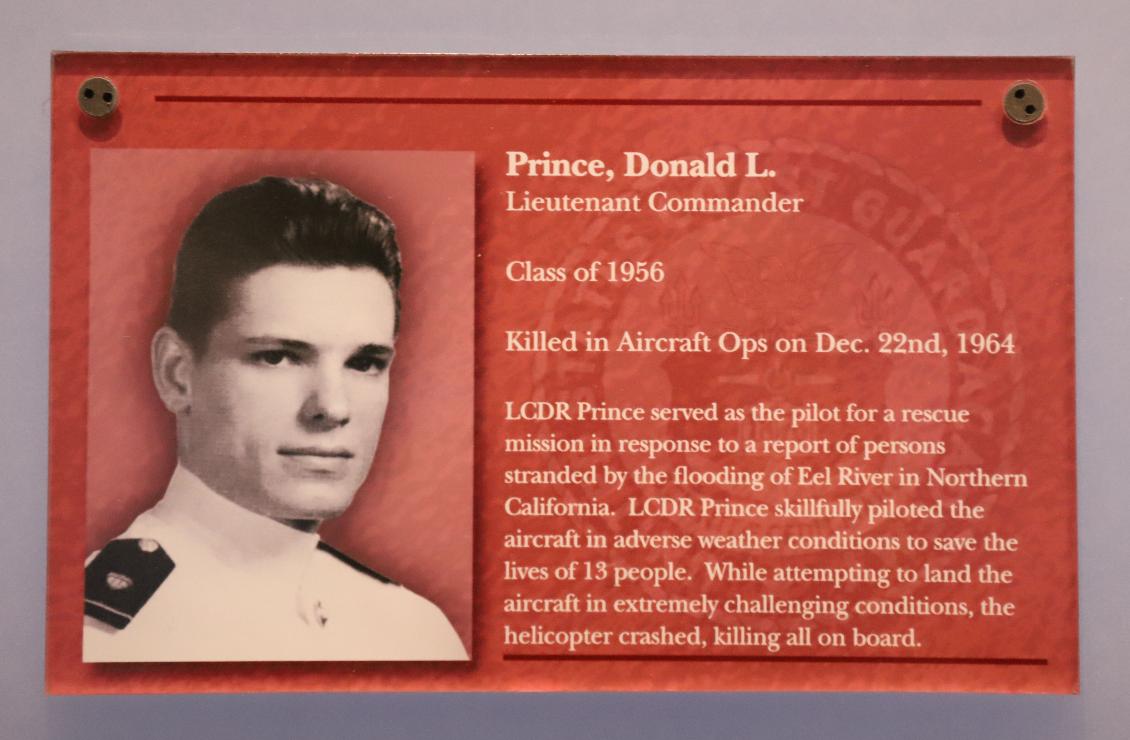 Donald Prince Class of 1956 Casualty Coast Guard Academy